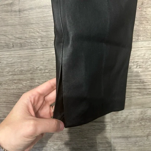 Helmut Lang Black Leather Pant